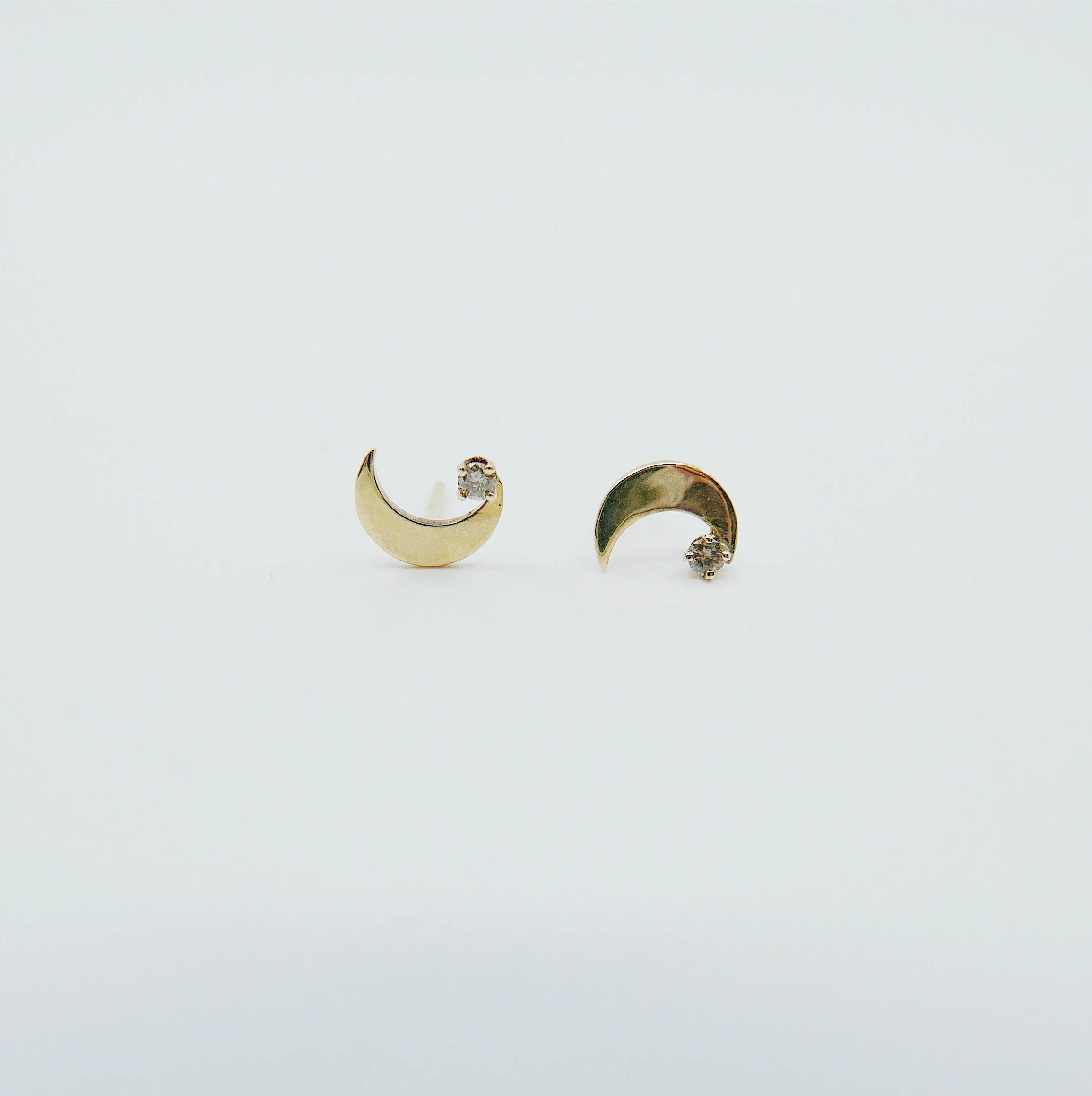 Crescent Moon Earrings - RTS