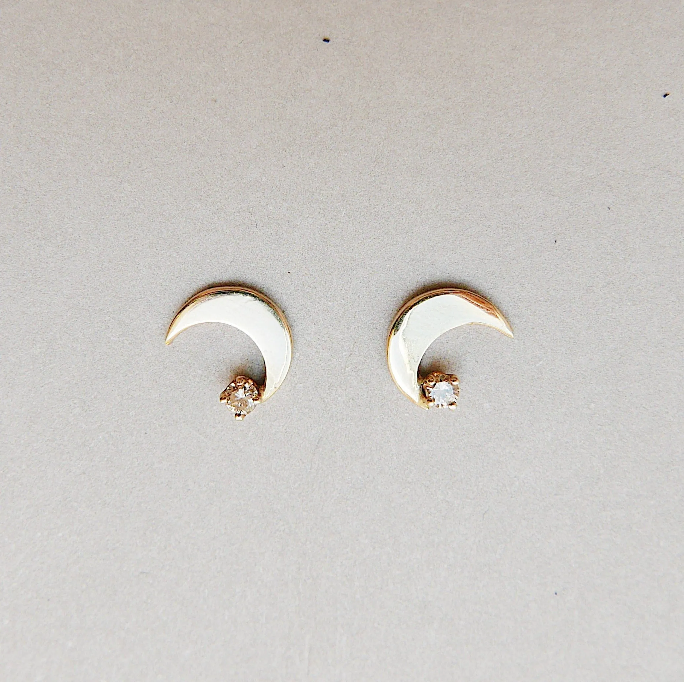 Crescent Moon Earrings - RTS