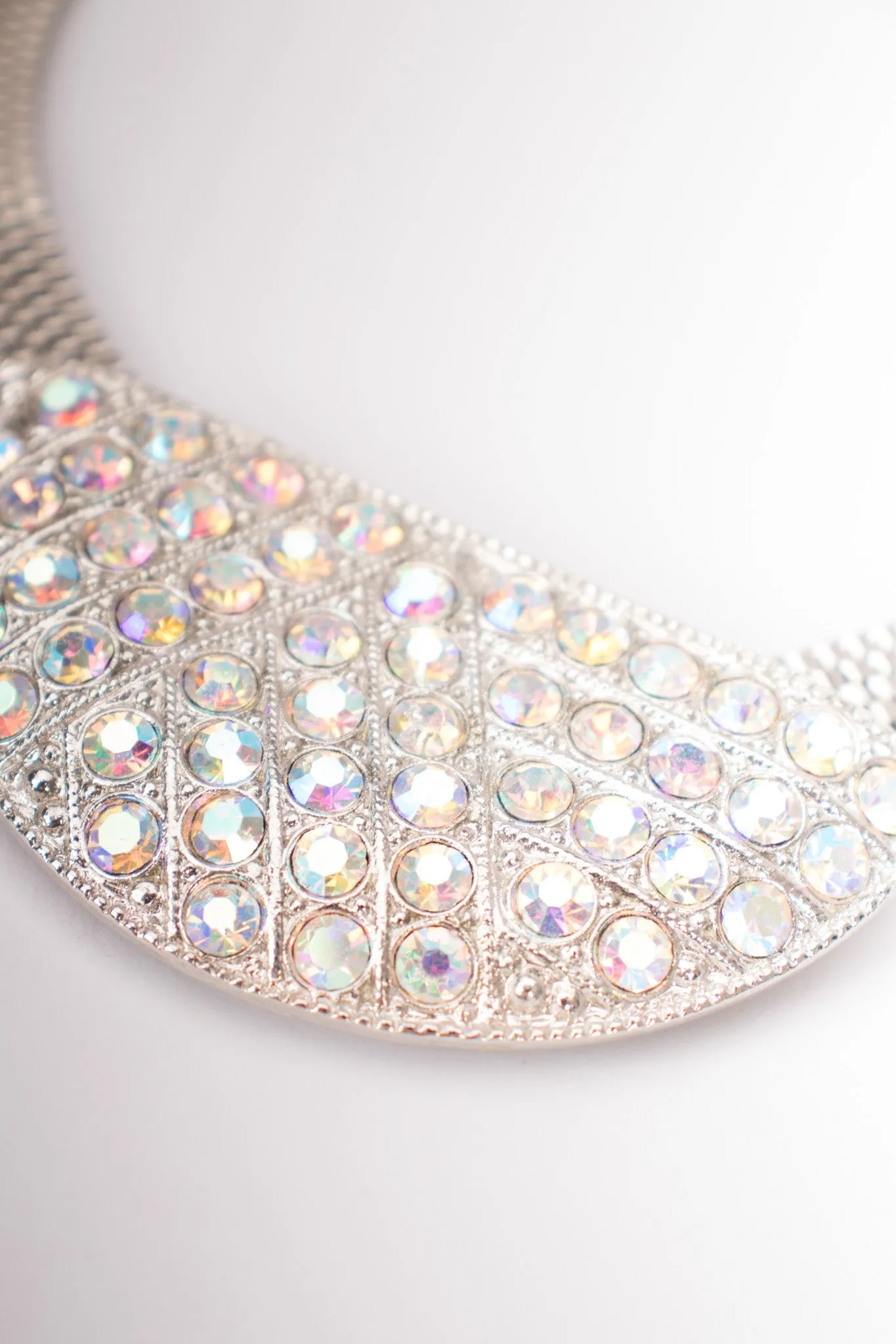 Crystal Half Moon Collar