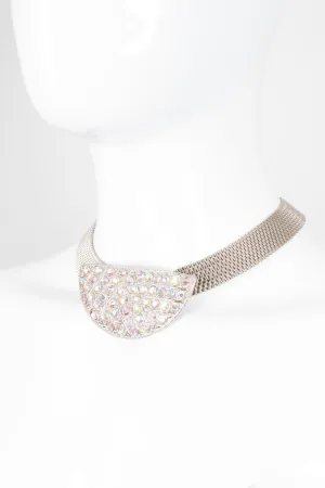 Crystal Half Moon Collar