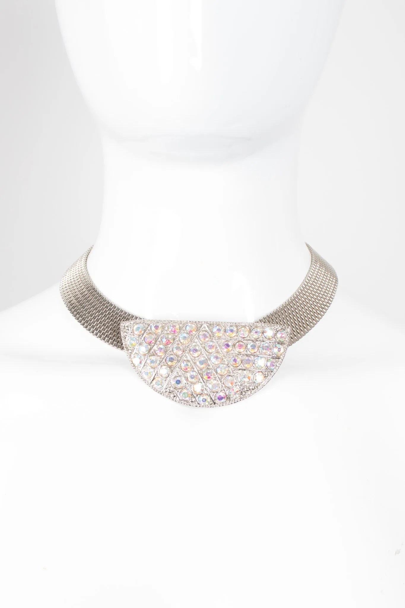 Crystal Half Moon Collar