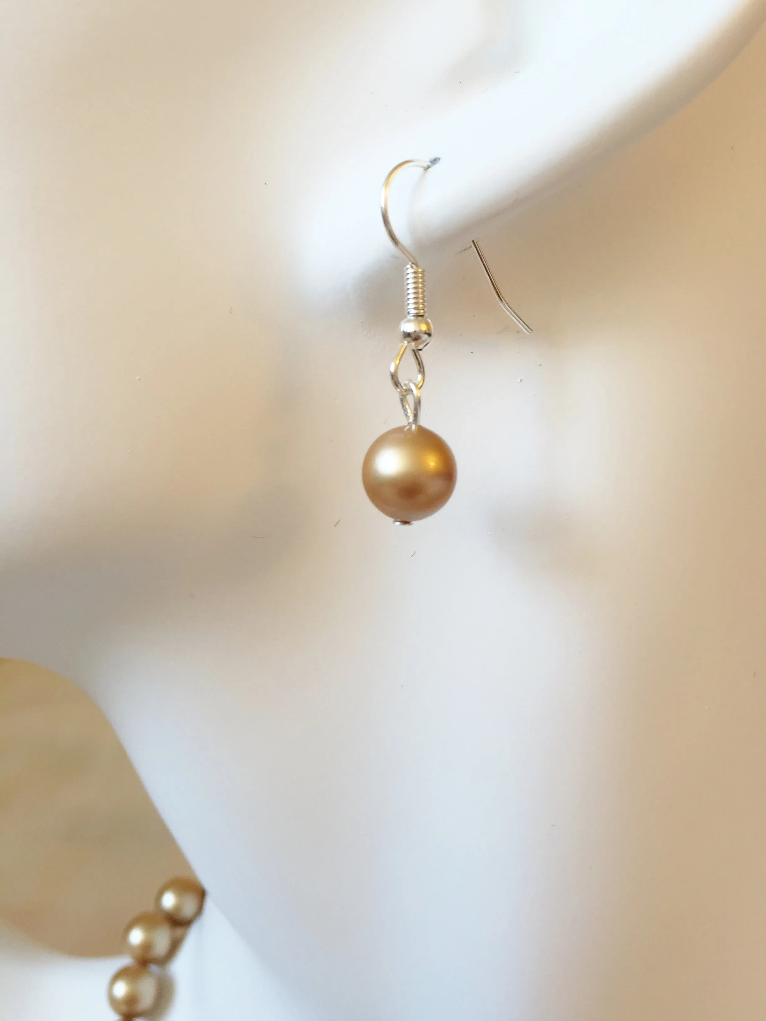 Crystal Pearl Necklace - Eliana (Multiple Colors)