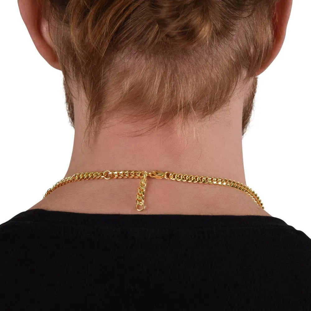 Cuban Link Necklace For Him with Message Card