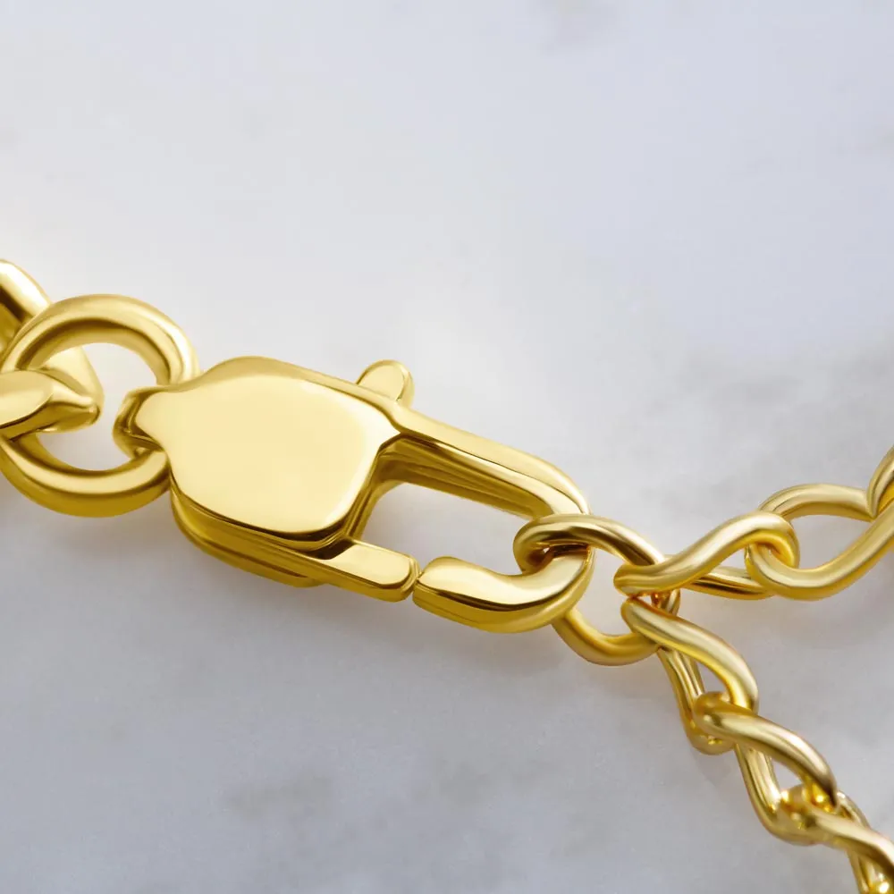 Cuban Link Necklace For Him with Message Card