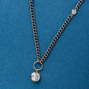 Cubic Zirconia Drop Necklace