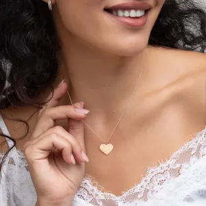 Customizable Initials Engraved Heart Pendent Necklace
