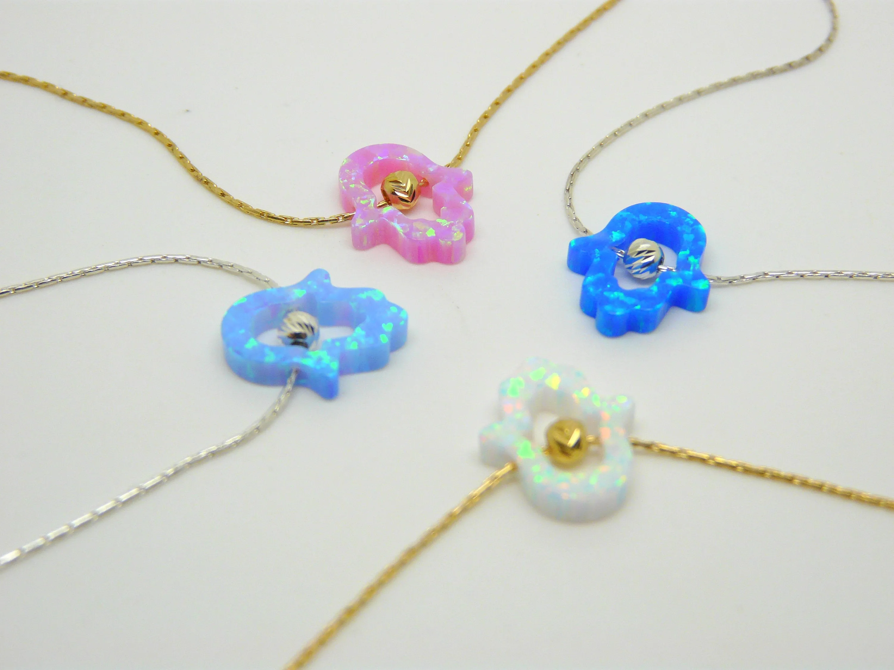 Cutout Hamsa necklace
