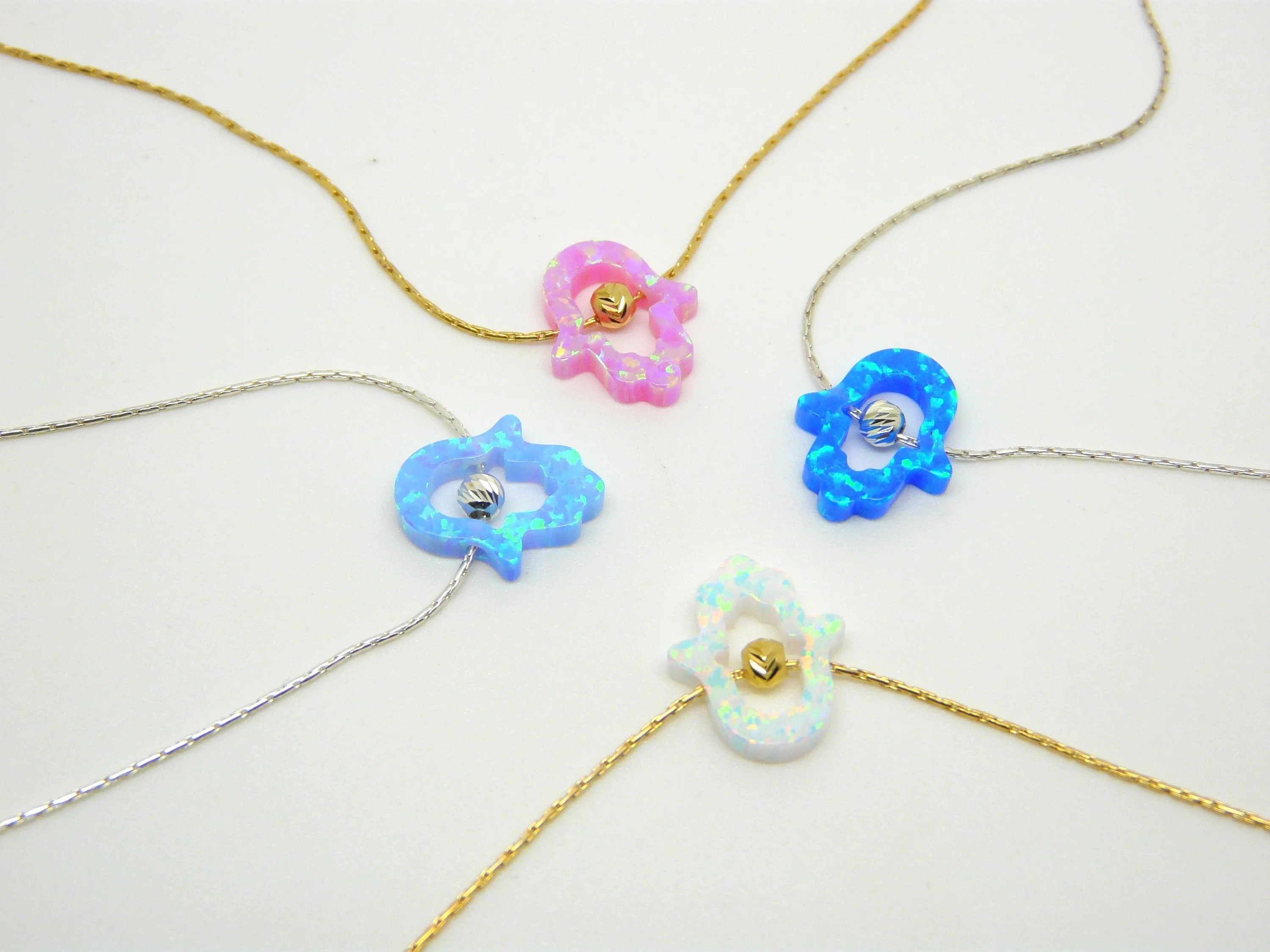 Cutout Hamsa necklace