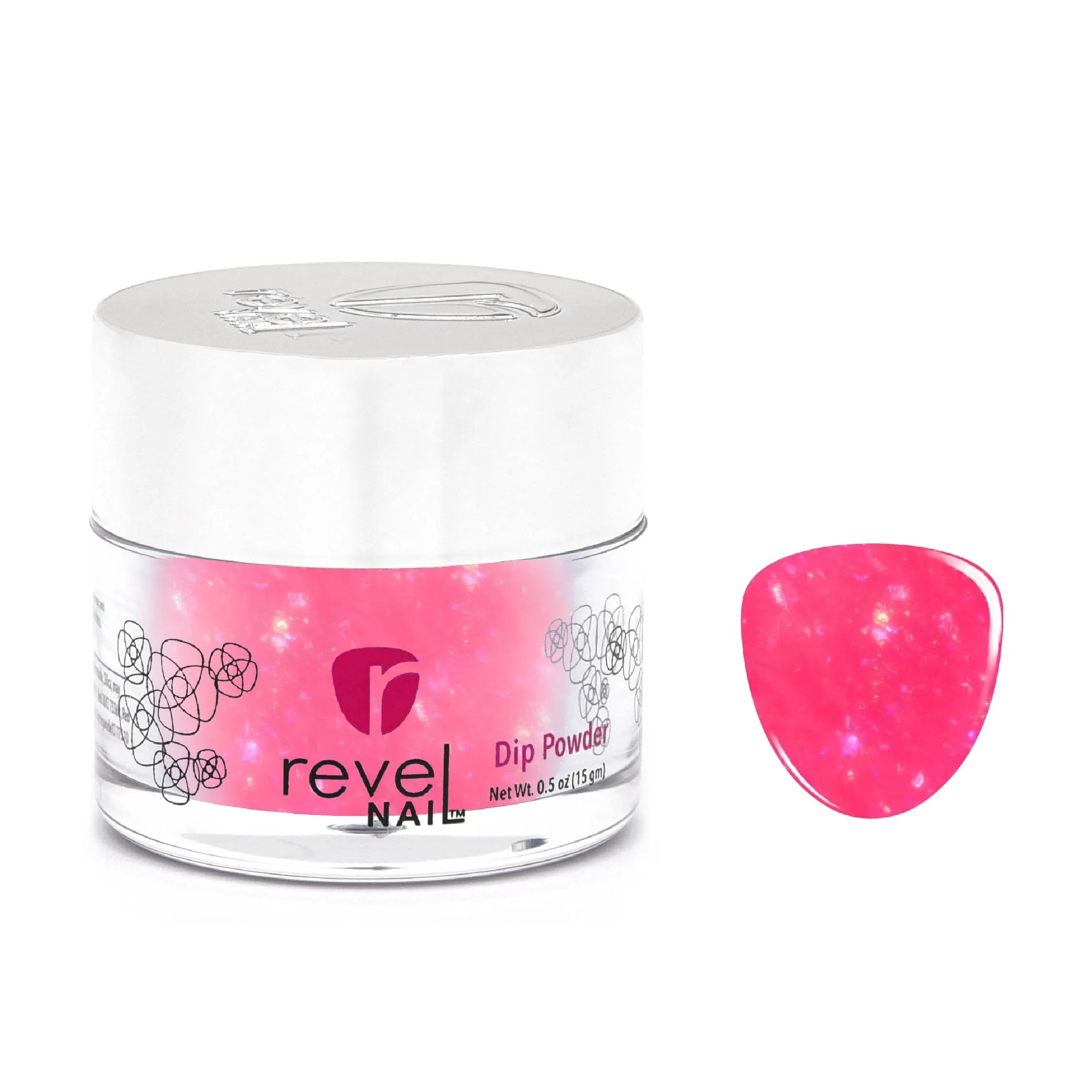 D813 Charm Necklace Pink Flake Dip Powder