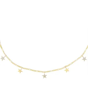 Dangling Stars Figaro Necklace
