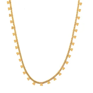 Dani Dangling Hearts Necklace