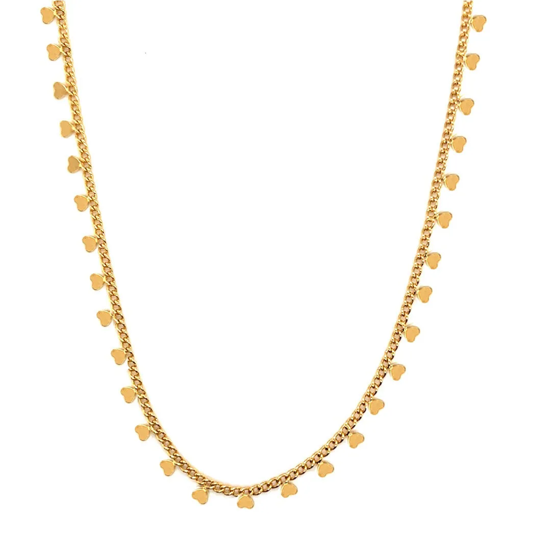 Dani Dangling Hearts Necklace