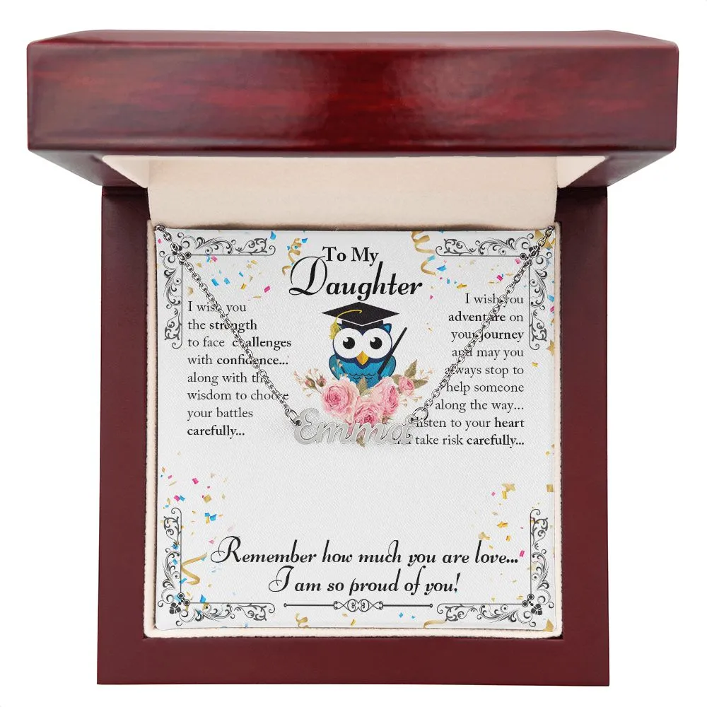 Daughter Graduation Name Necklace