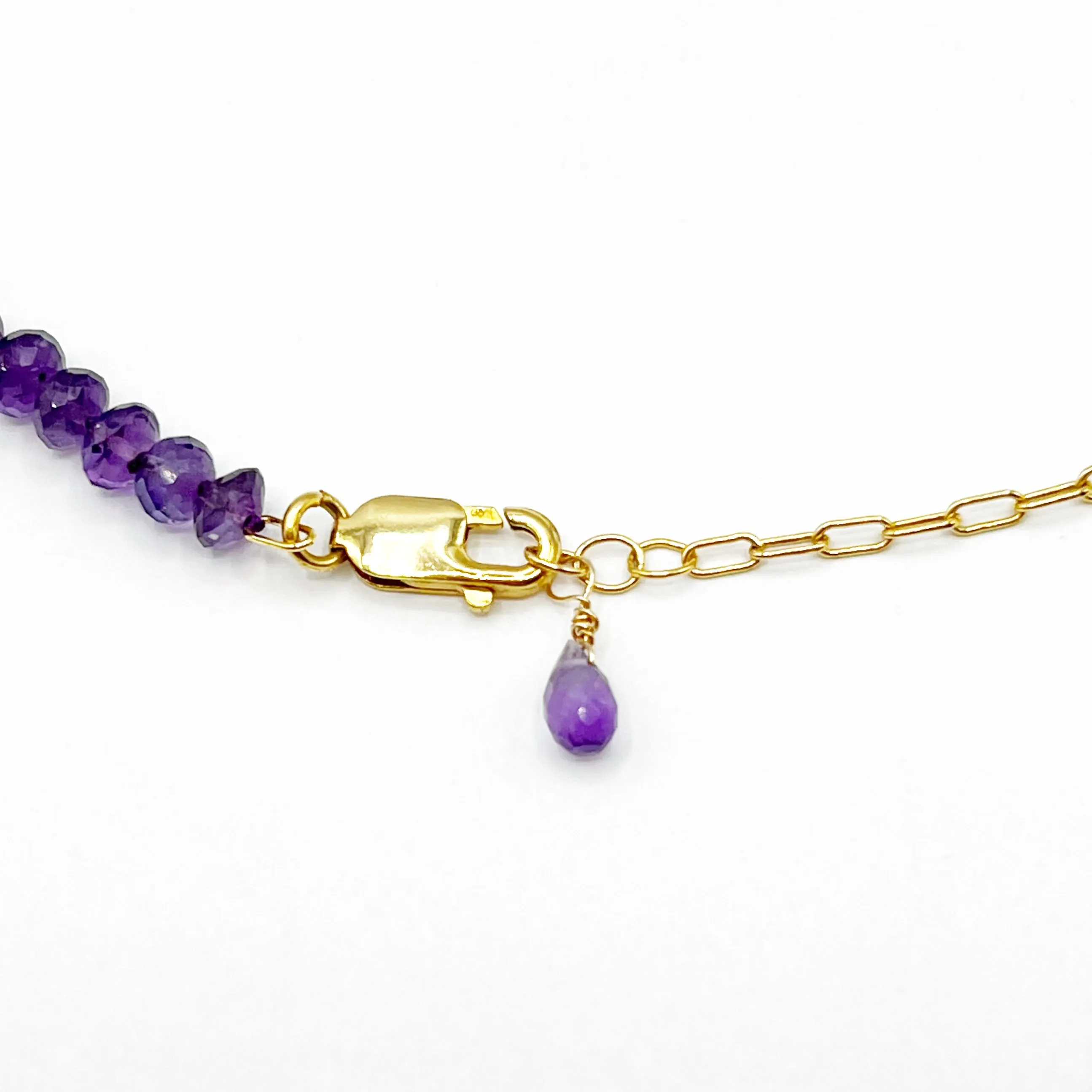 Dazzling Graduated Amethyst Necklace