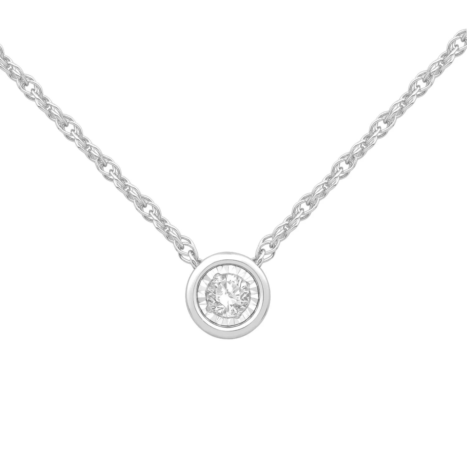 Diamond Bezel Pendant