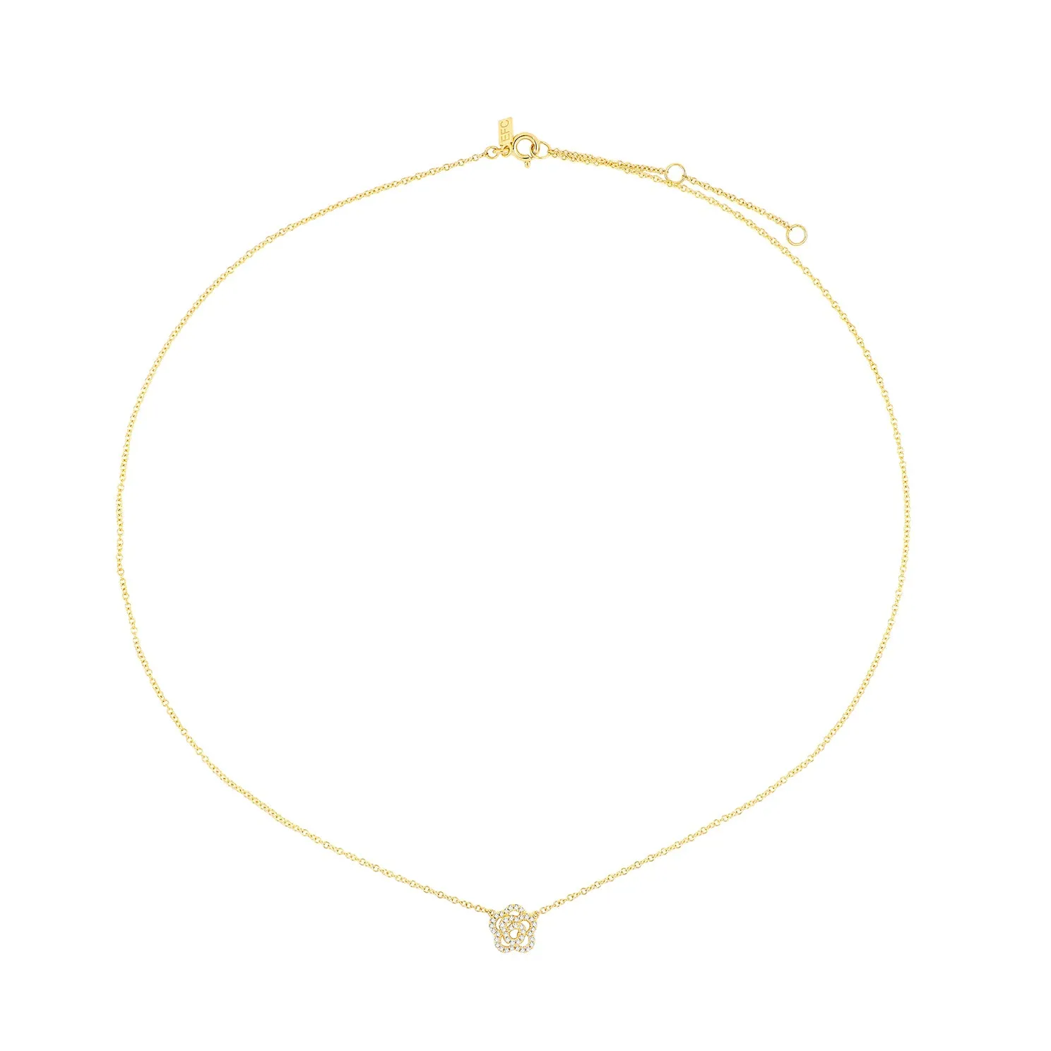 Diamond Rose Necklace