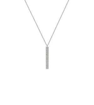 Diamond Vertical Bar Necklace