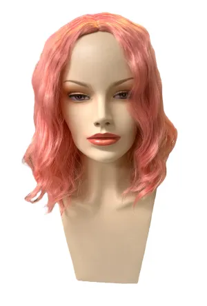 Dusty Pink Shoulder Length Loose Wave Wig