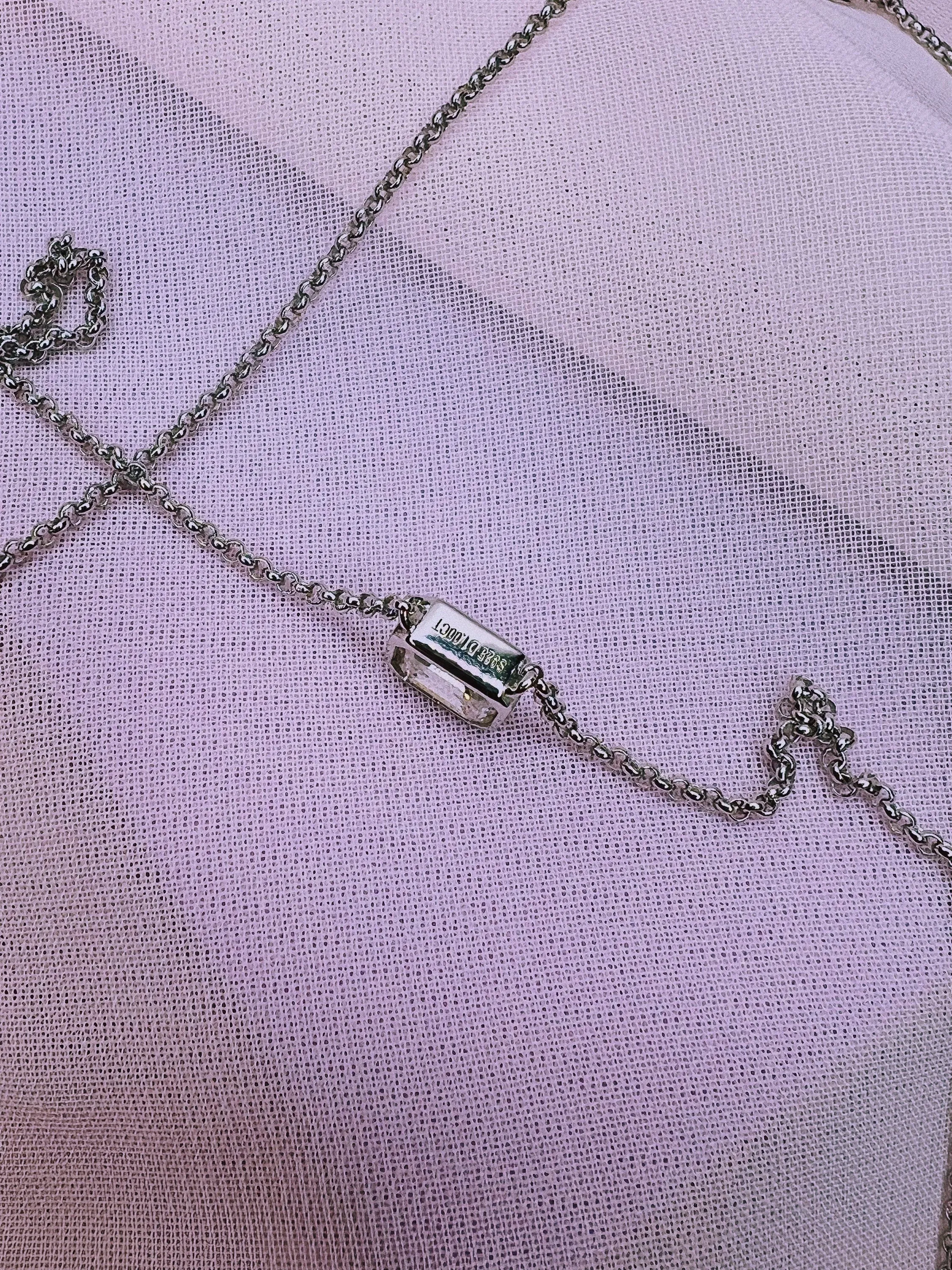 Emerald Cut Moissanite Necklace