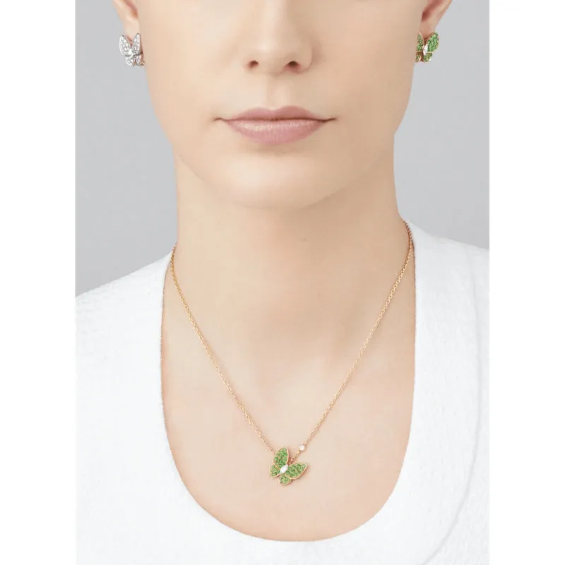 Enhanced Butterfly Pendant Necklace