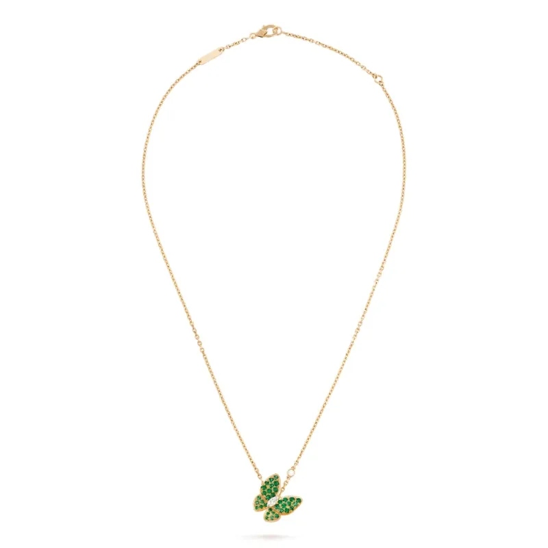 Enhanced Butterfly Pendant Necklace