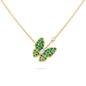 Enhanced Butterfly Pendant Necklace