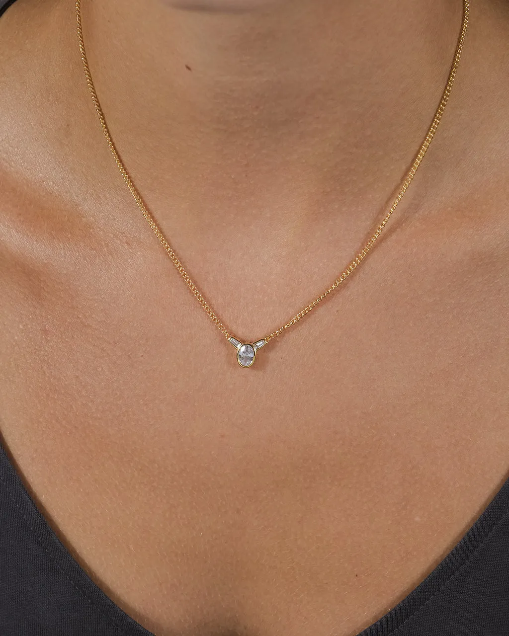 Estelle CZ Pendant Necklace