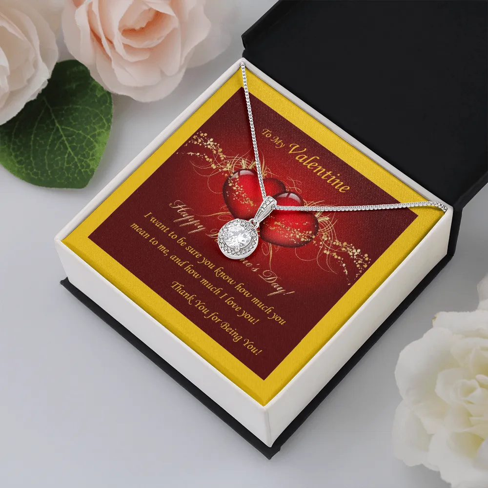 Eternal Hope Necklace, For Her, Valentine's Day, Mother, Wife, Girlfriend, Custom Message Card