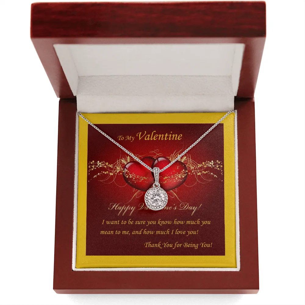 Eternal Hope Necklace, For Her, Valentine's Day, Mother, Wife, Girlfriend, Custom Message Card
