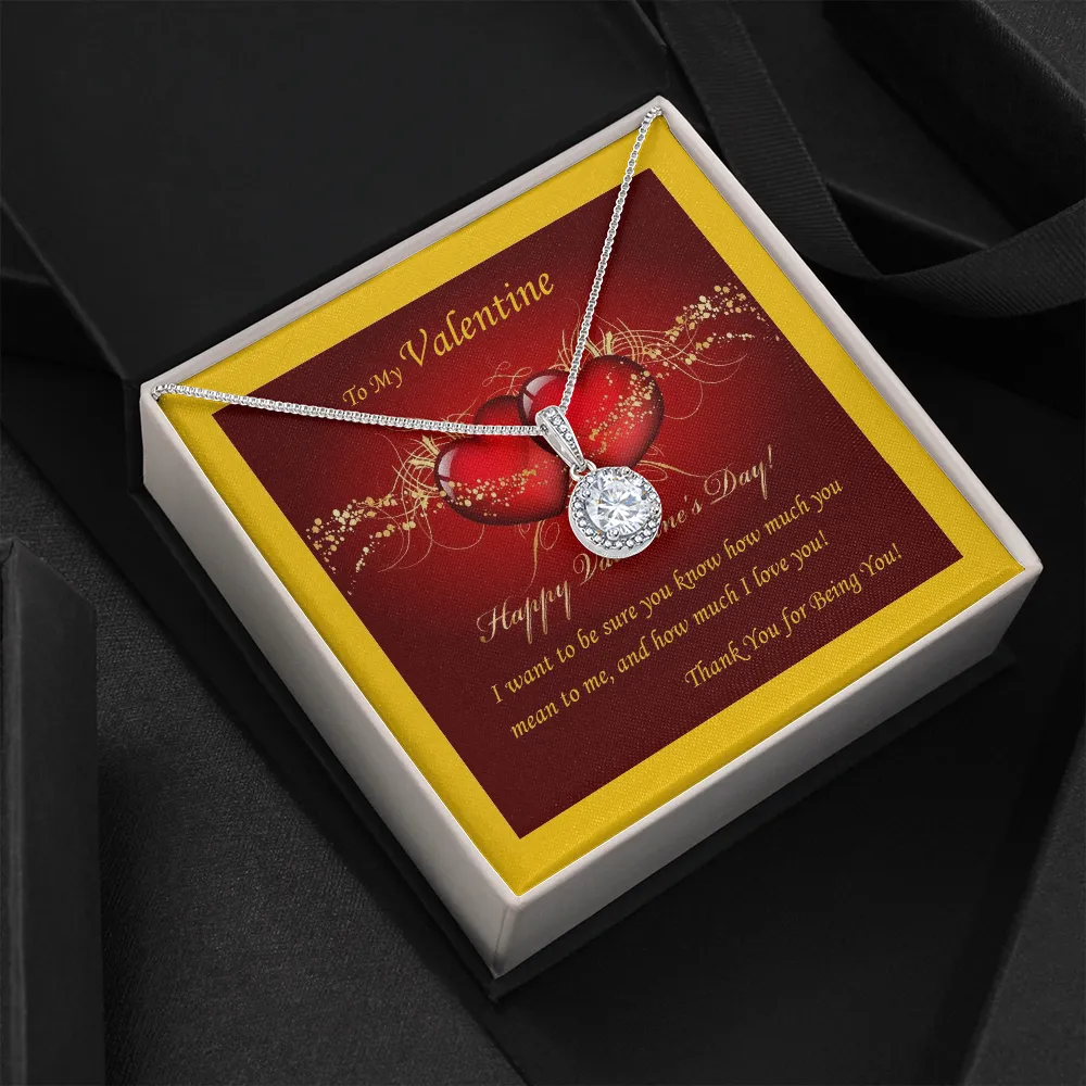 Eternal Hope Necklace, For Her, Valentine's Day, Mother, Wife, Girlfriend, Custom Message Card