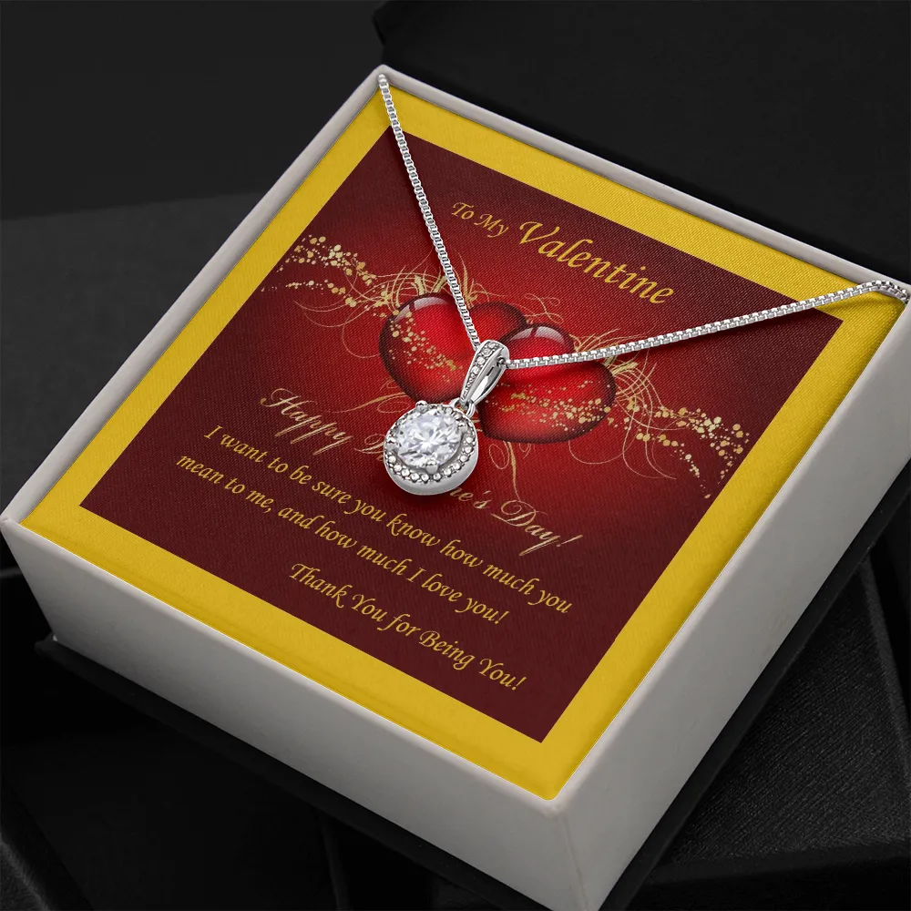 Eternal Hope Necklace, For Her, Valentine's Day, Mother, Wife, Girlfriend, Custom Message Card