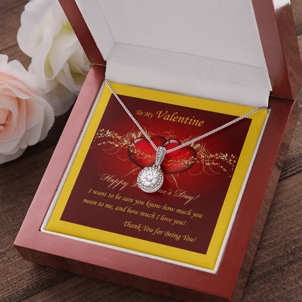 Eternal Hope Necklace, For Her, Valentine's Day, Mother, Wife, Girlfriend, Custom Message Card