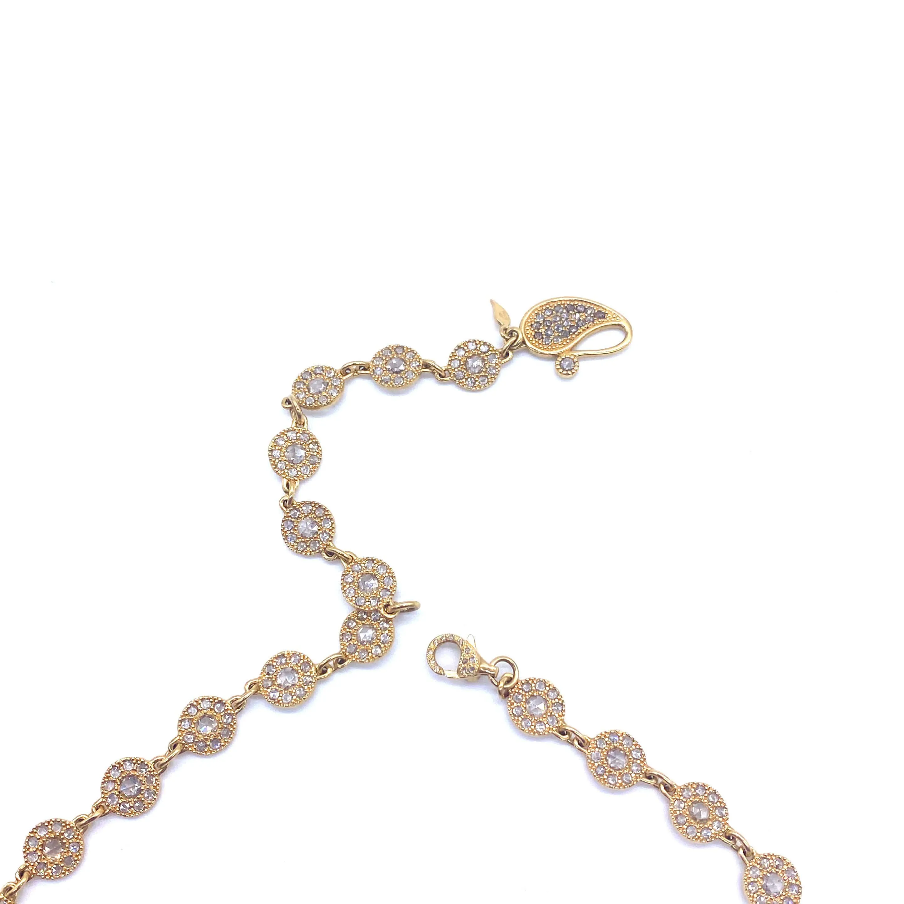 Eternity 20K “Opera” Necklace with Diamonds