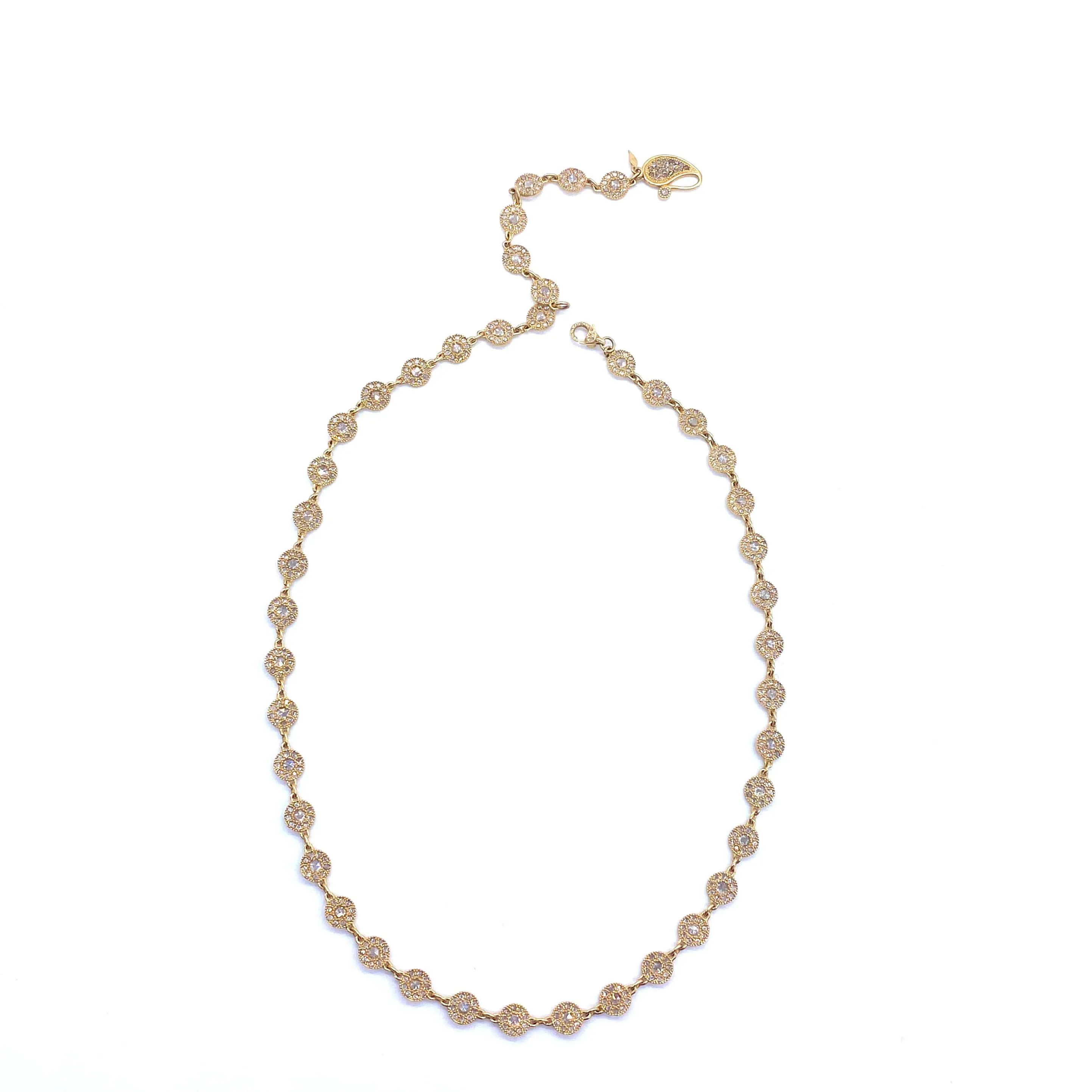 Eternity 20K “Opera” Necklace with Diamonds