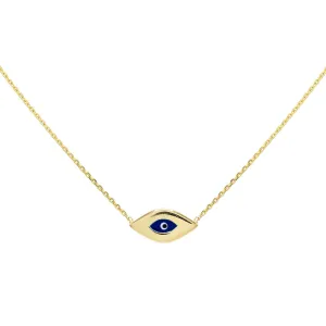 Evil Eye Necklace 14K
