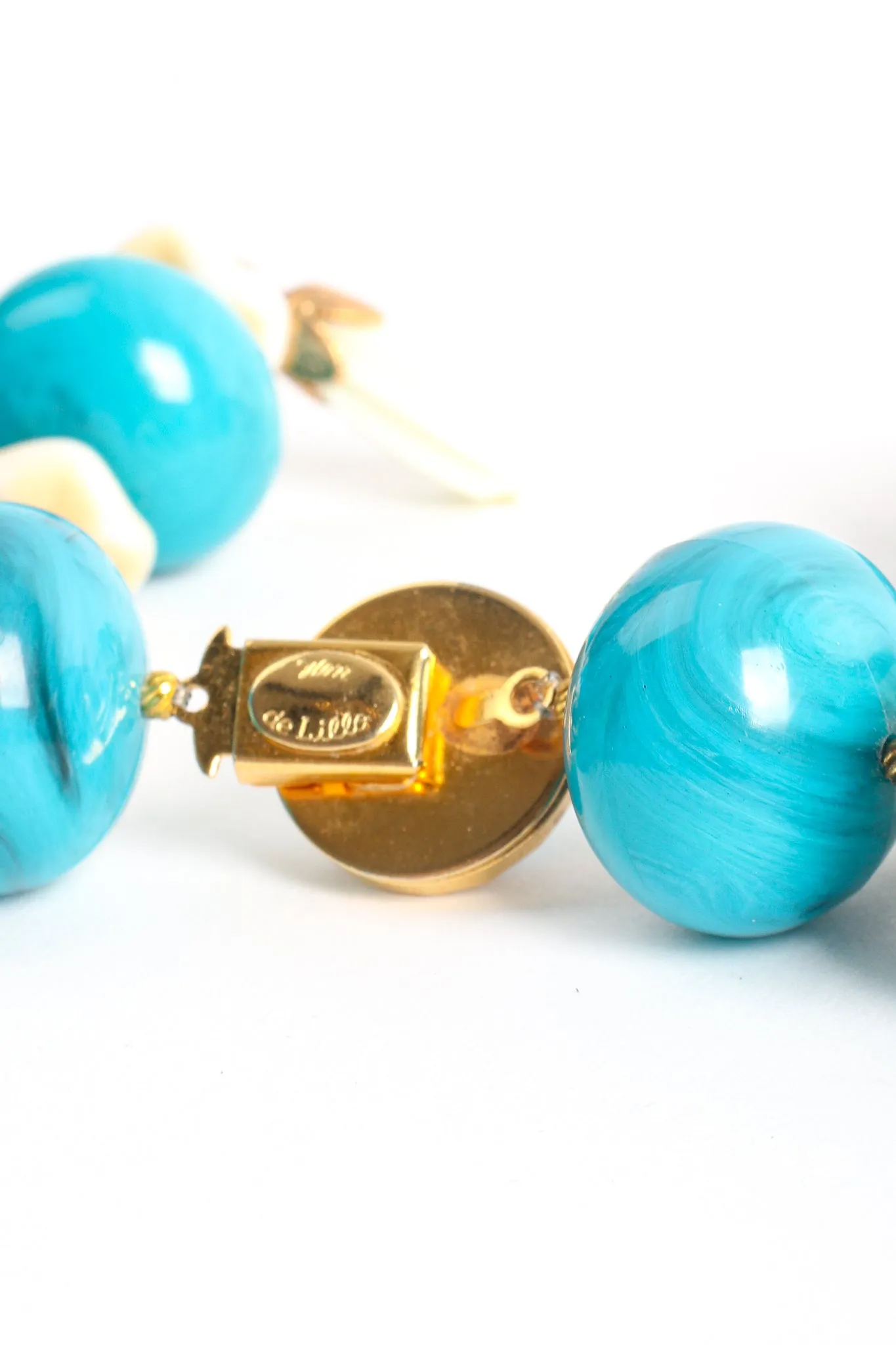 Faux Turquoise Bead Collar Necklace