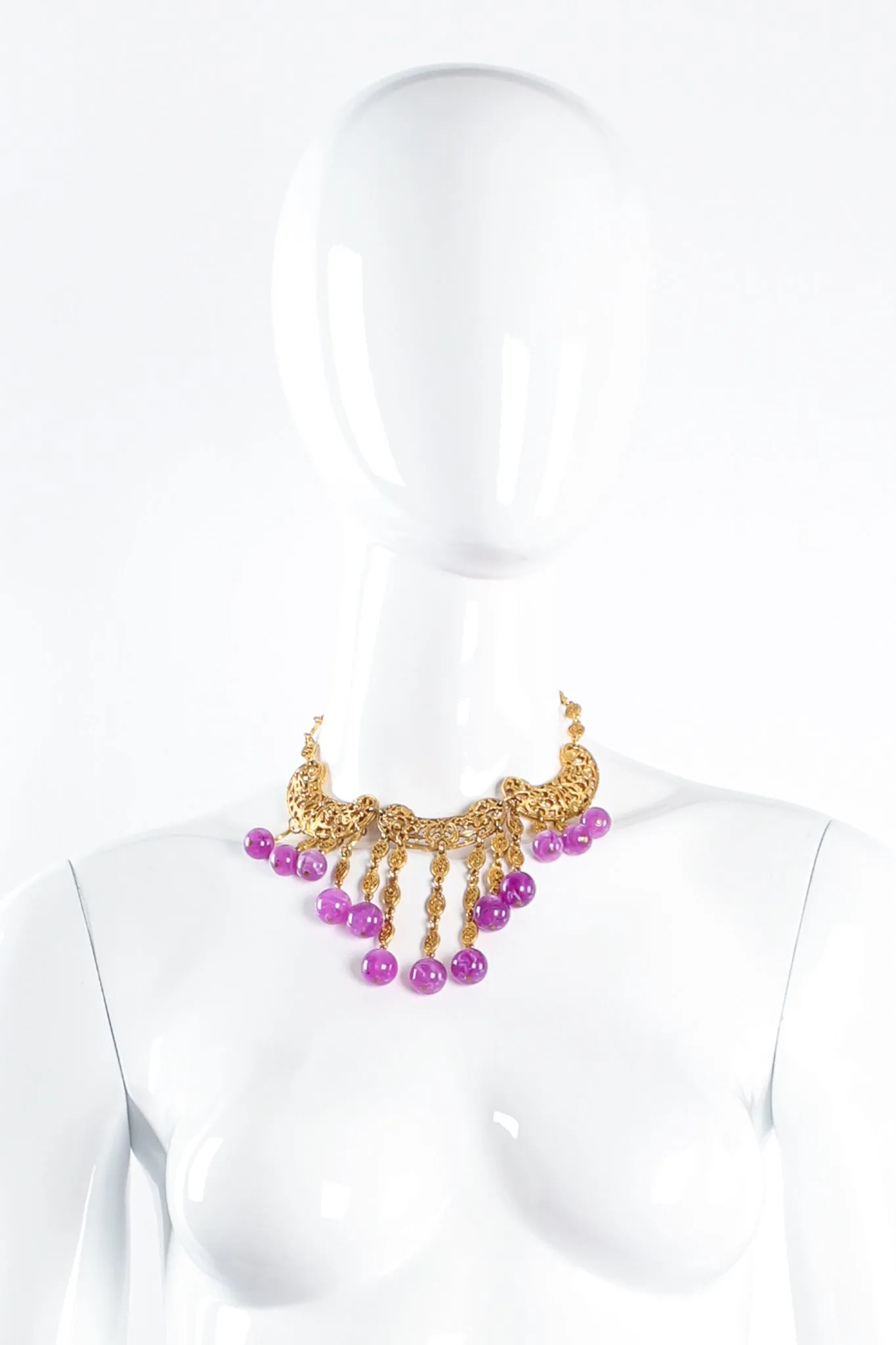 Filigree Waterfall Bead Necklace
