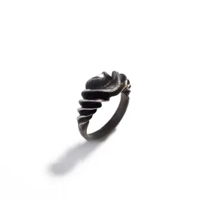 Fire Scaled Spiral Ring