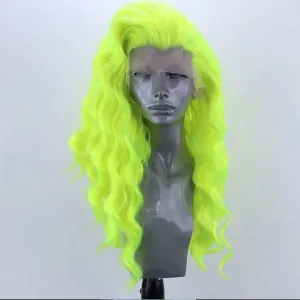 Fluorescent Bright Green Lace Front Wig