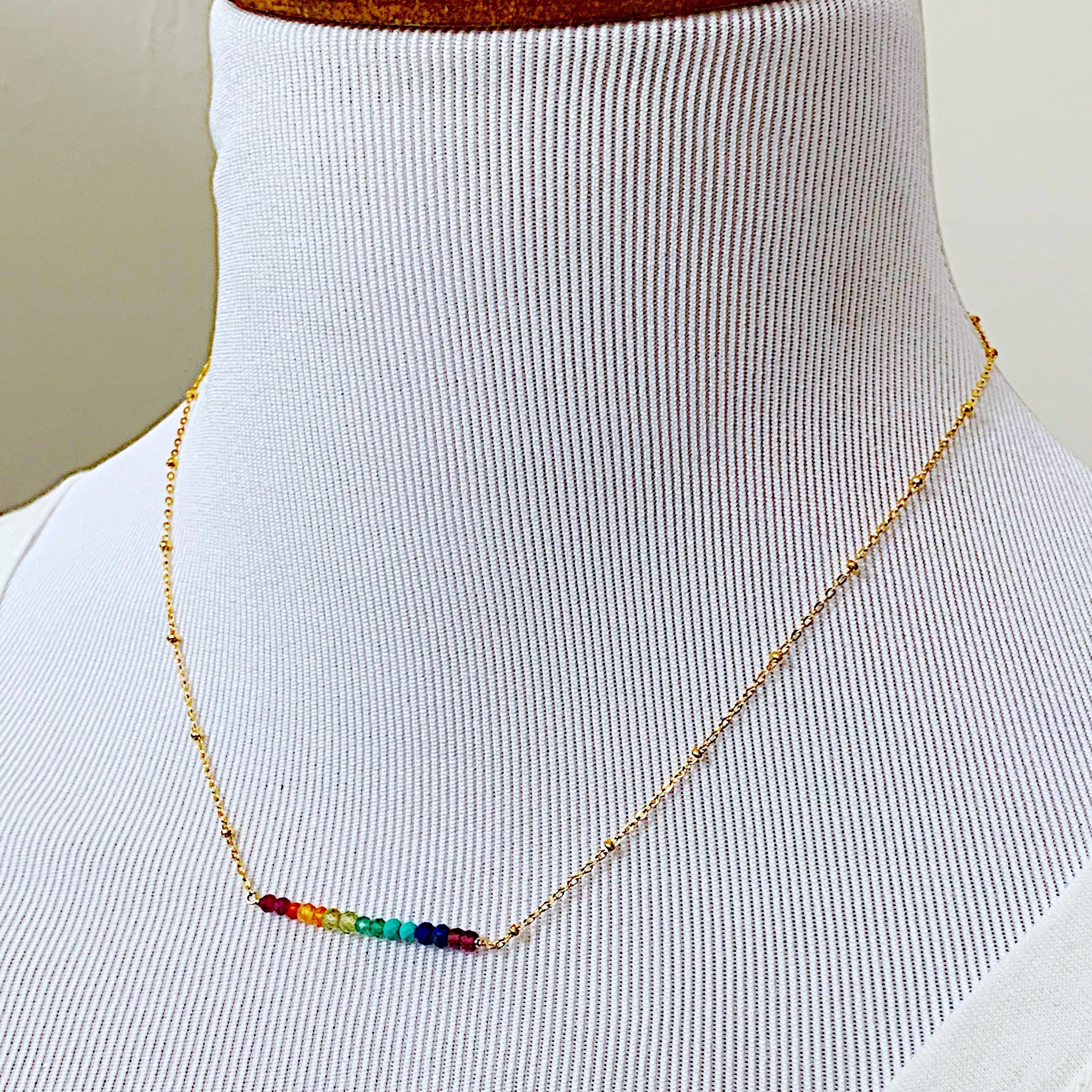 Gemstone Spectrum Necklace