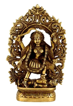 Gentle Mother Kali Brass Statue
