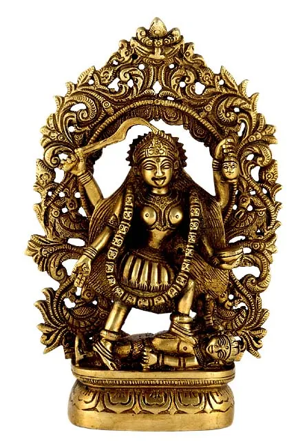 Gentle Mother Kali Brass Statue