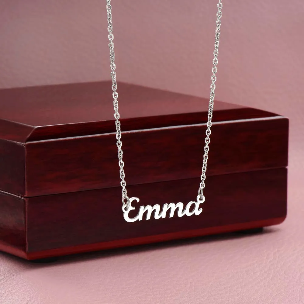 Girlfriend Custom Name Necklace-Your smile