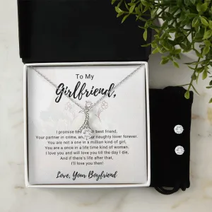 Girlfriend Jewelry Set, Necklace and Earring Set for Girlfriend