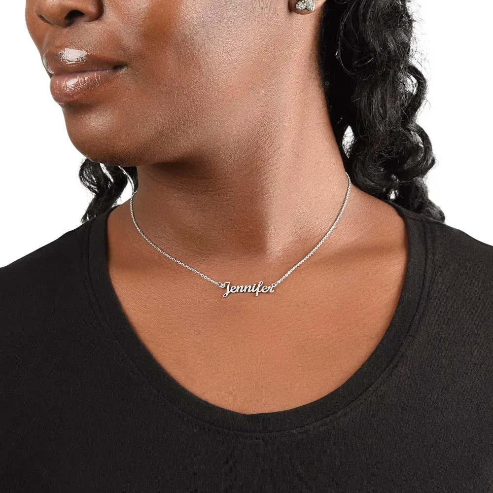 Girlfriend Name Necklace-I am indecisive