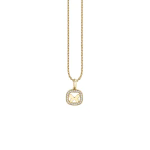 Gold & Diamond Butterfly Open Icon Charm