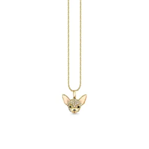 Gold & Diamond Chihuahua Charm