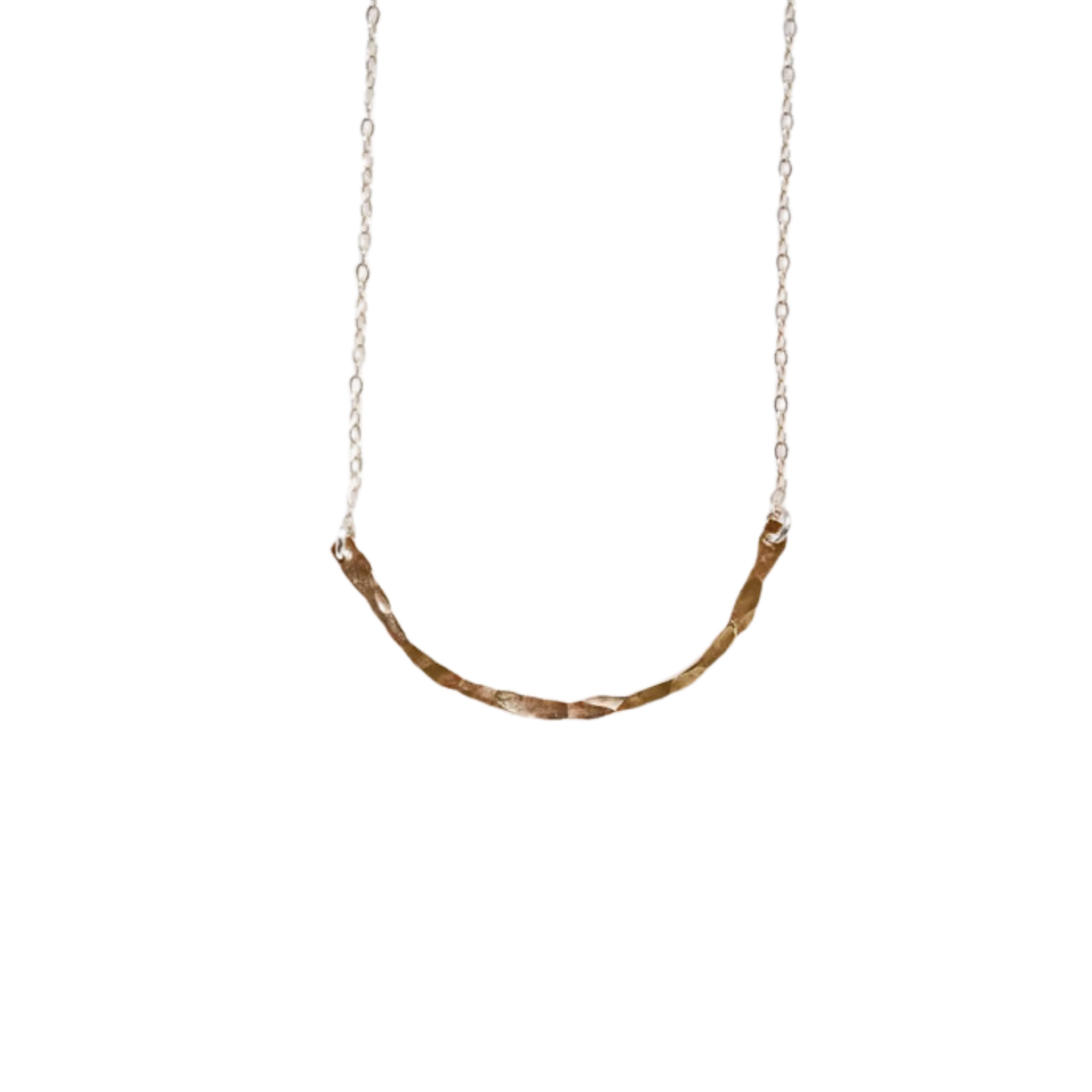 Gold Branch Texture Necklace