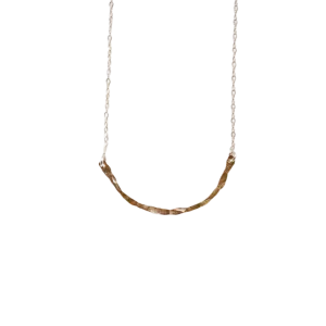 Gold Branch Texture Necklace