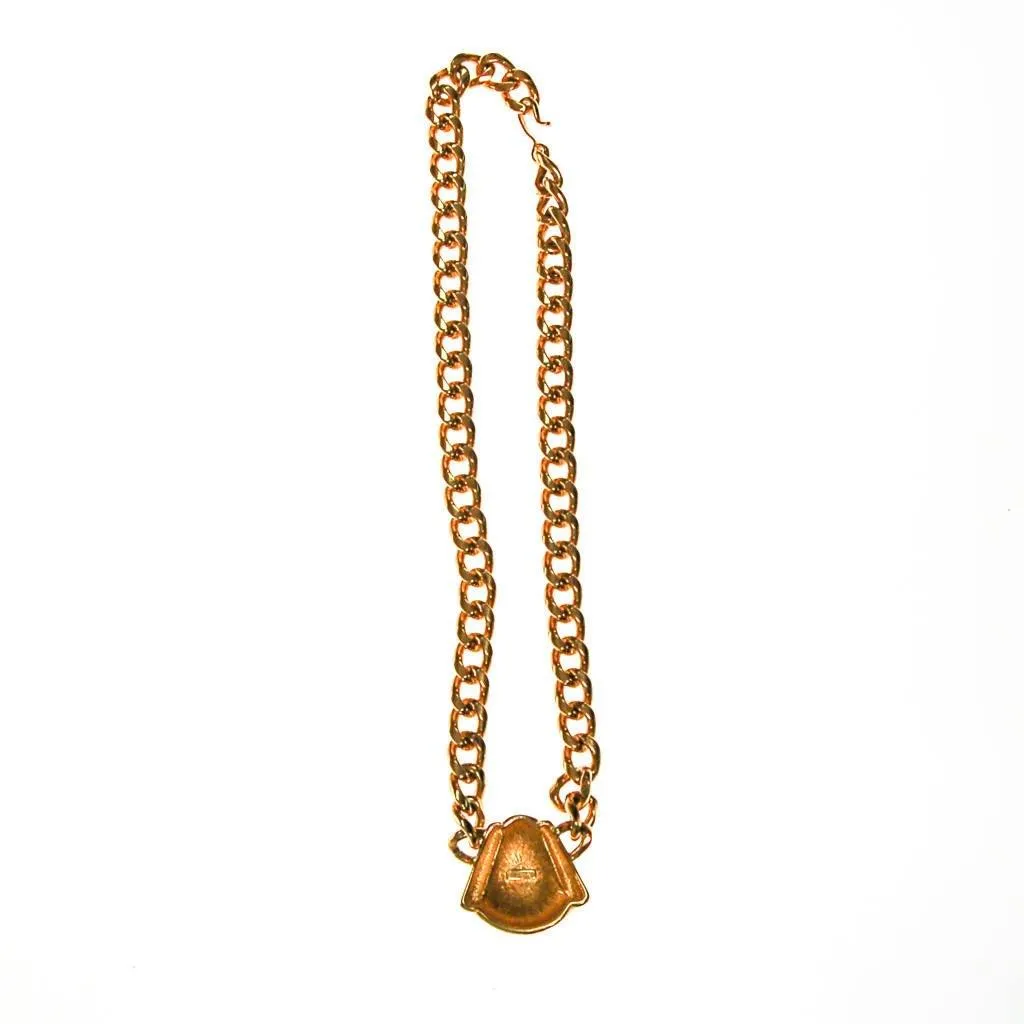 Gold Monet Necklace with Cream Pendant, Classic design